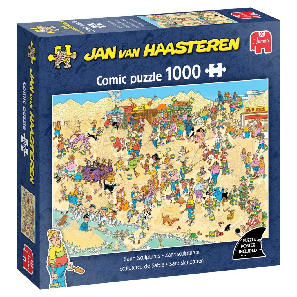 Jumbo puzzle Jan Van Haasteren Pieskové sochy 1000 kusov