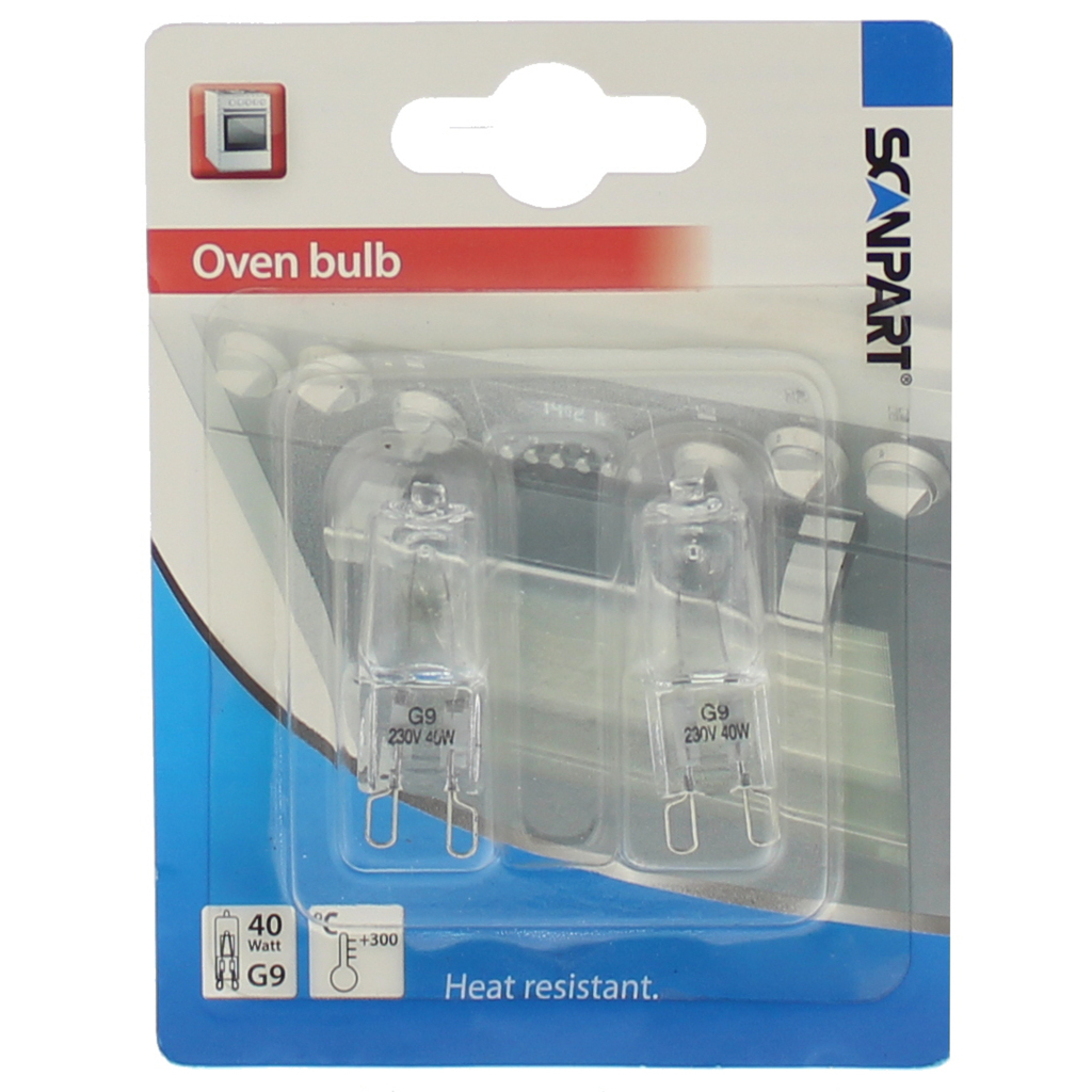 Žiarovka do rúry Scanpart G9 40W 300gr. Halo A2