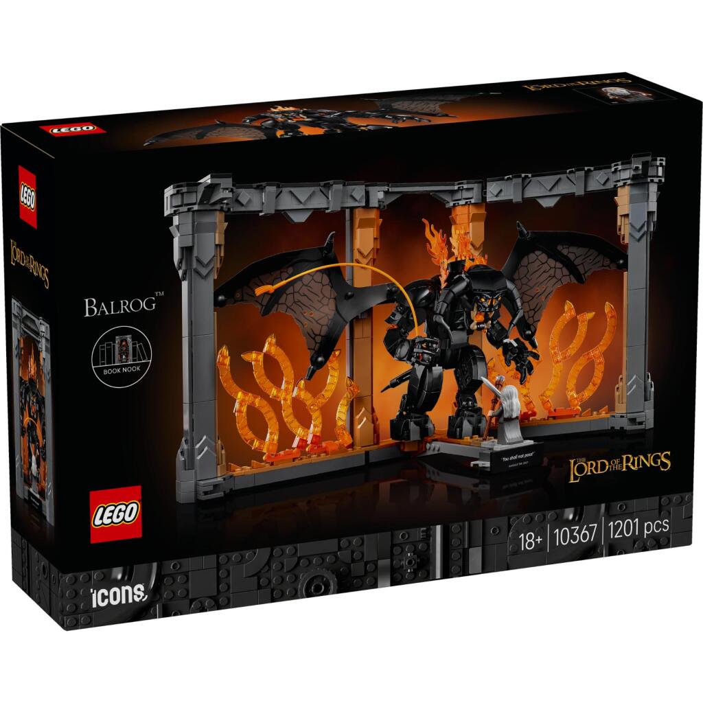 Lego Icons 10367 Pán prsteňov Balrog knižná zarážka