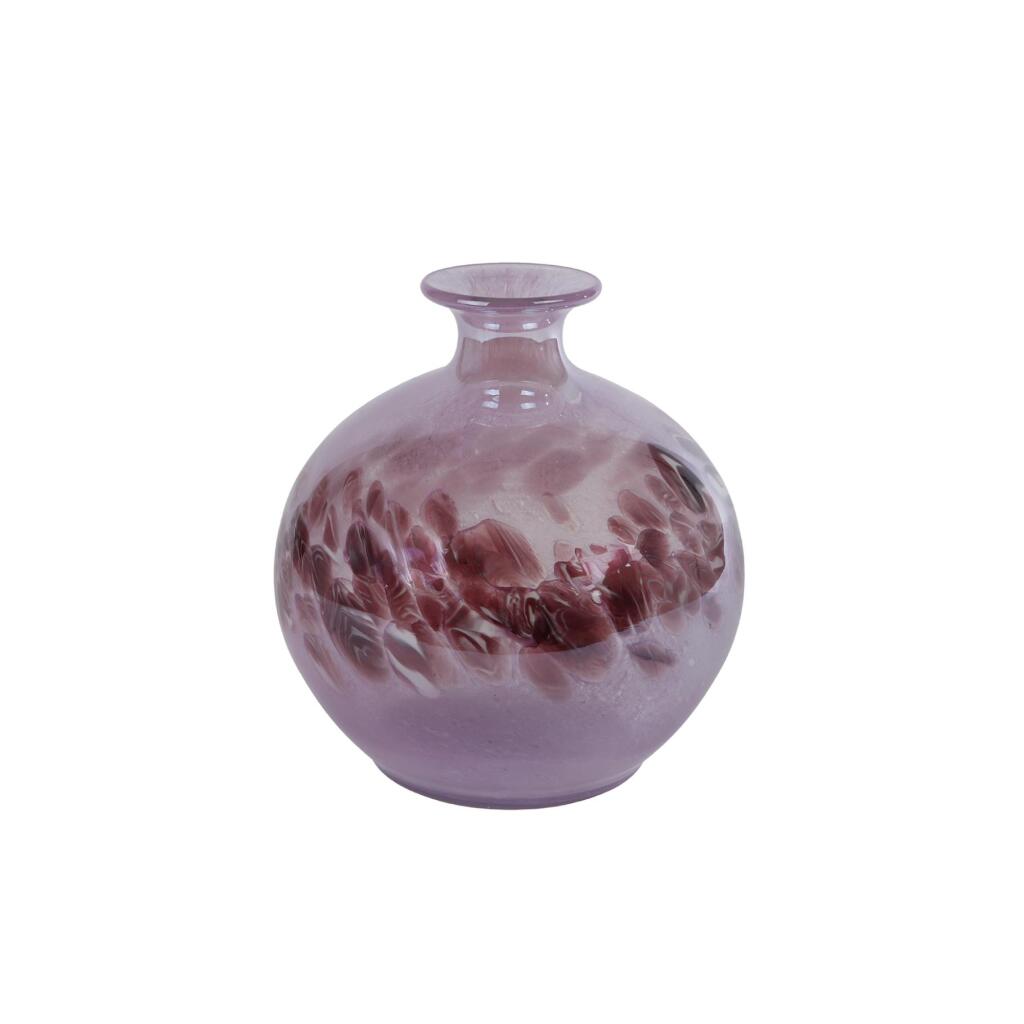 Sklenená váza Orla 22x22x23,5 cm fialová