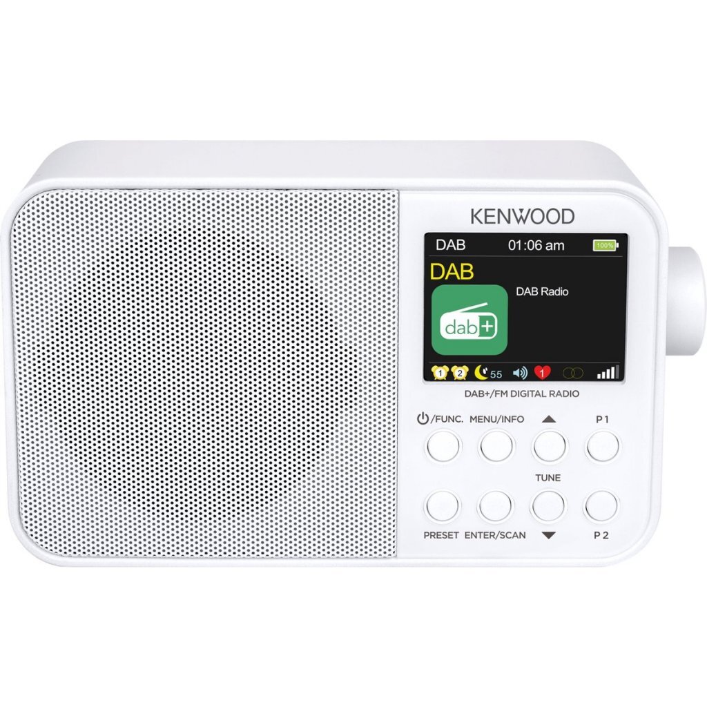 Kenwood CR-M30DAB-W DAB+ rádio bielej farby