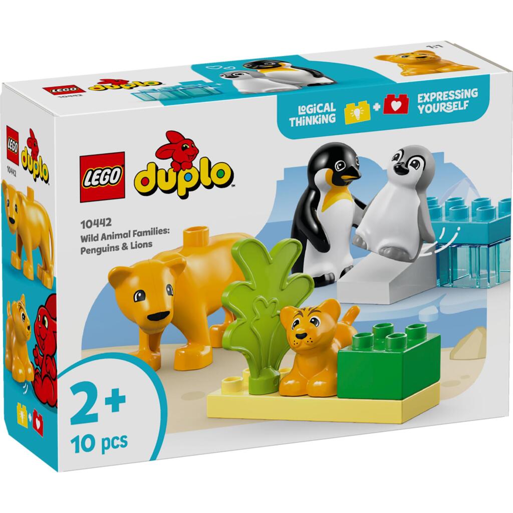 Lego Duplo 10442 Rodinky divých zvierat Tučniaky a levy