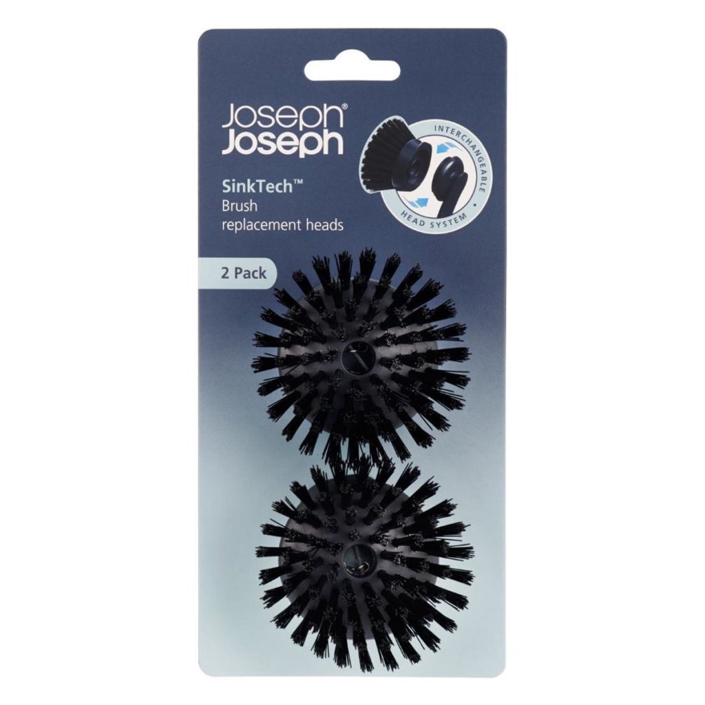 Joseph Joseph SkinTech hlavice na kefu, 2 kusy, antracitová