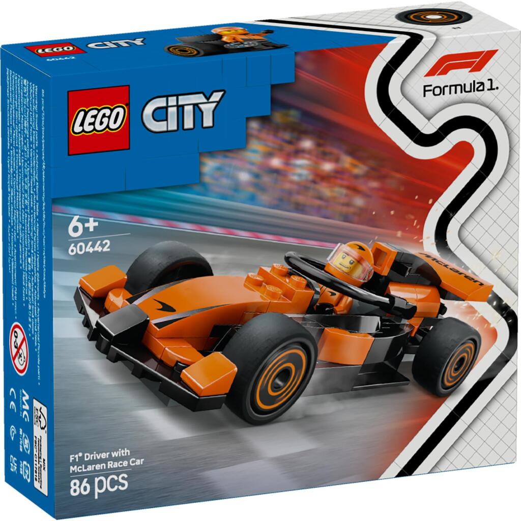 Lego City 60442 Jazdec F1 s pretekárskym autom McLaren