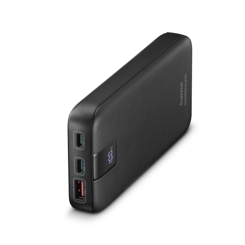 Hama Power Pack PD 20 20000mAh Výstupy: 2x USB-C USB-A Rýchlonabíjací port Antr.