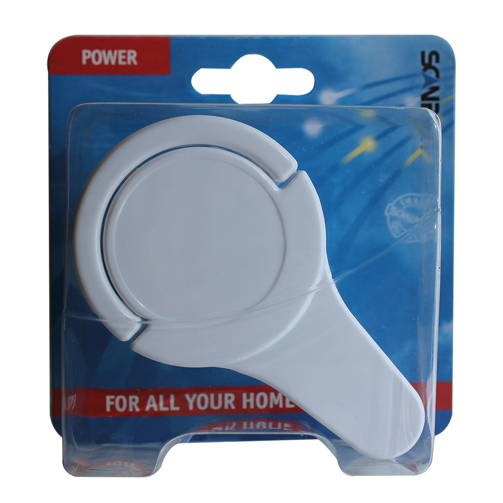 Zástrčka Scanpart s plochou uhlovou plochou Ra bielou