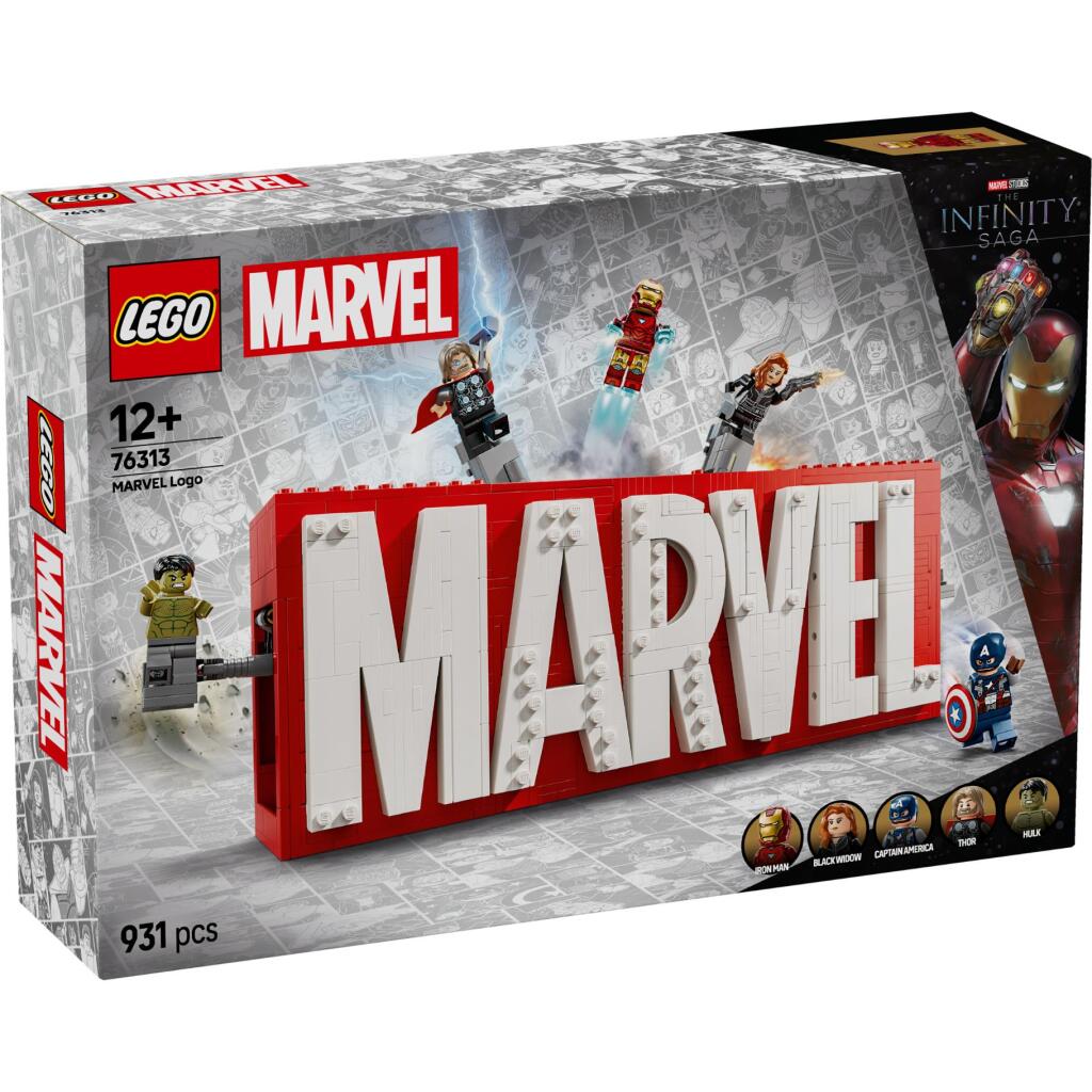 Lego Super Heroes 76313 Logo a minifigúrky Marvelu