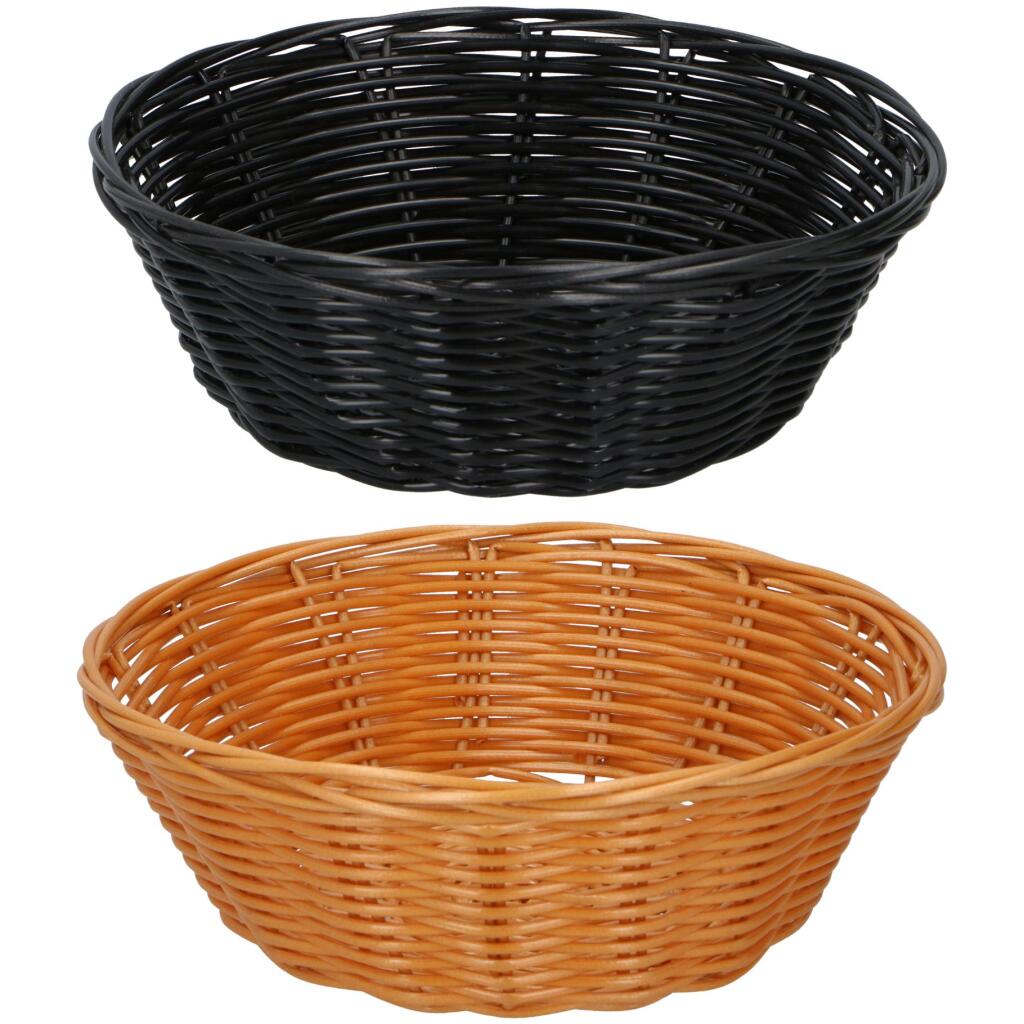 Prútený chlebník Alpina, 2 kusy, hnedý/čierny