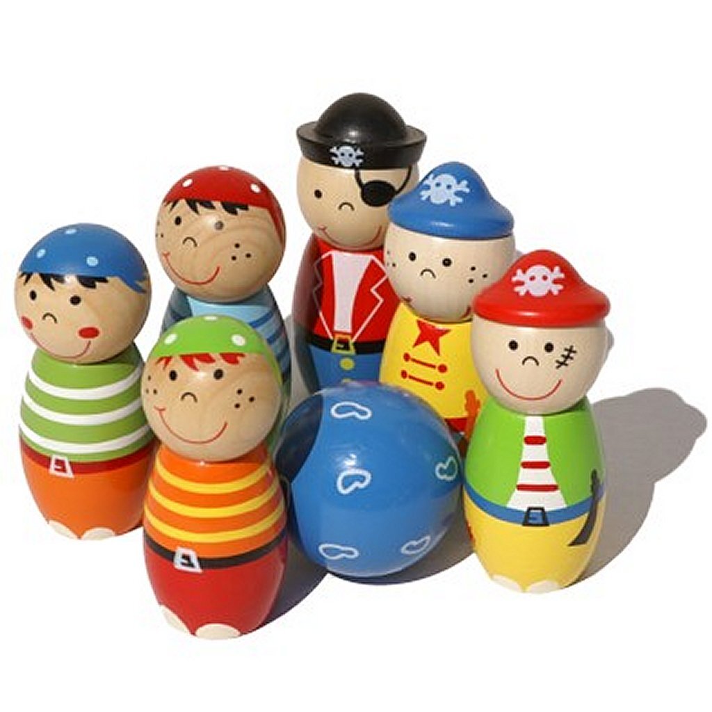 Simply for Kids 22107 Drevené kolky Piráti