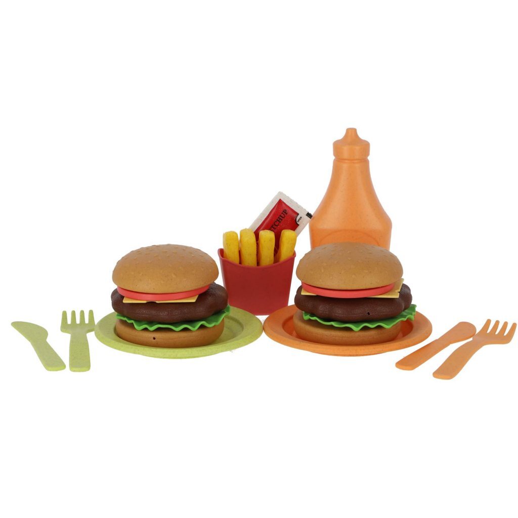 Jipy Bioplastická hracia súprava na hamburgery, 25 dielov