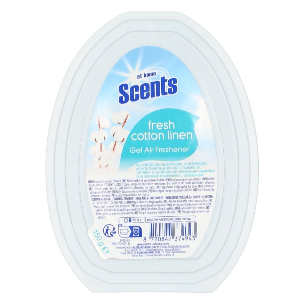 Osviežovač vzduchu At Home Scents Fresh Cotton Linen 2x150 g