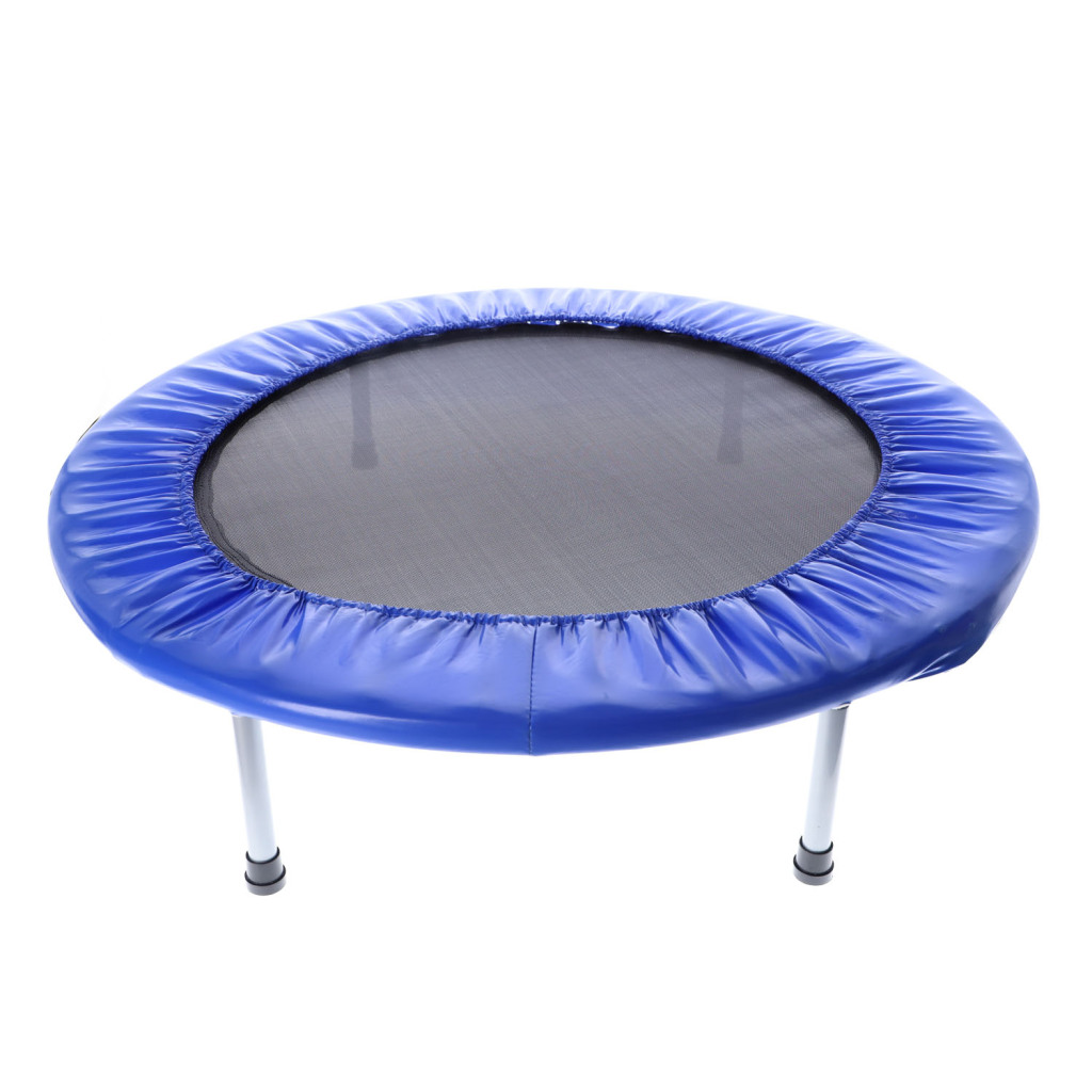 Skladacia fitness trampolína Alert 97 cm modrá/čierna