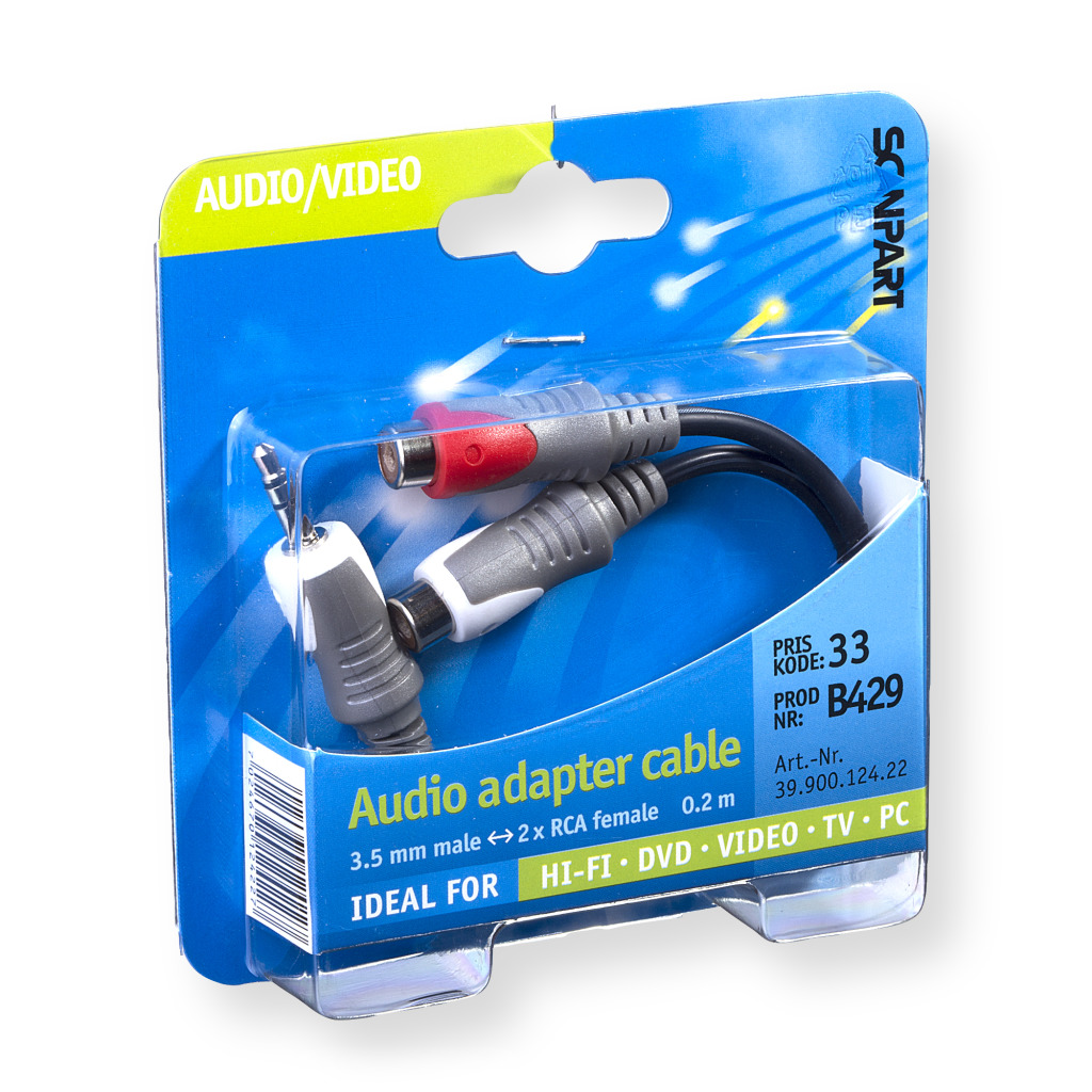 Adaptérový kábel Scanpart 3,5 m - 2 pin(f) 0,2 m