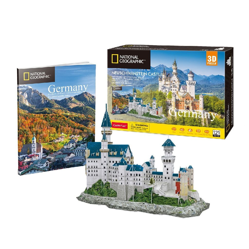 Cubic Fun National Geographic 3D puzzle Neuschwanstein 121 dielikov