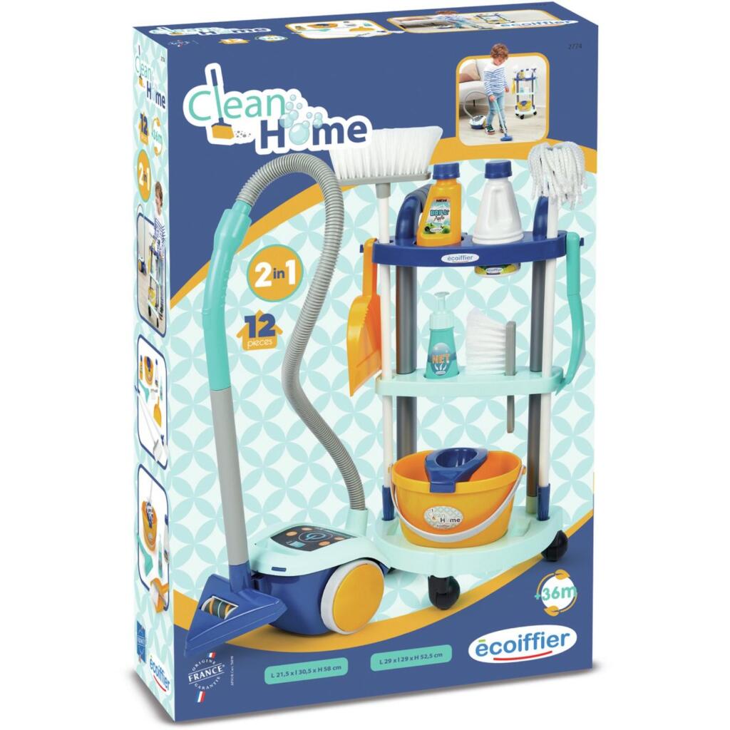 Vozík a vysávač Ecoiffier Clean Home