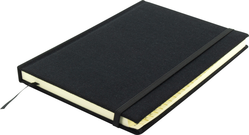 Kangaro K-5105 Abeceda A5 AZ ľanová väzba s pevnou väzbou čierna, 208 strán, záložka so stuhou, gumička