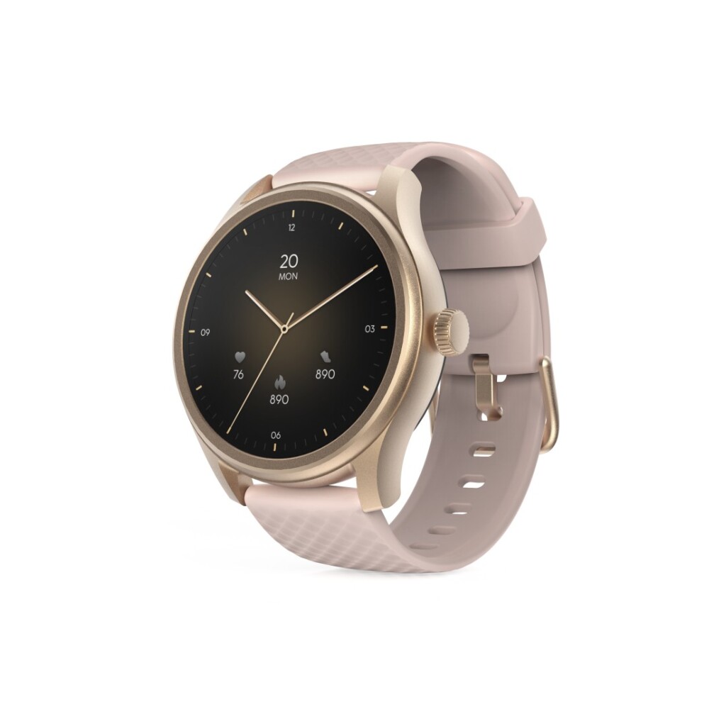Hama Smartwatch 5010 okrúhle s monitorovaním spánku, vodotesné, 1,38 palca, ružové