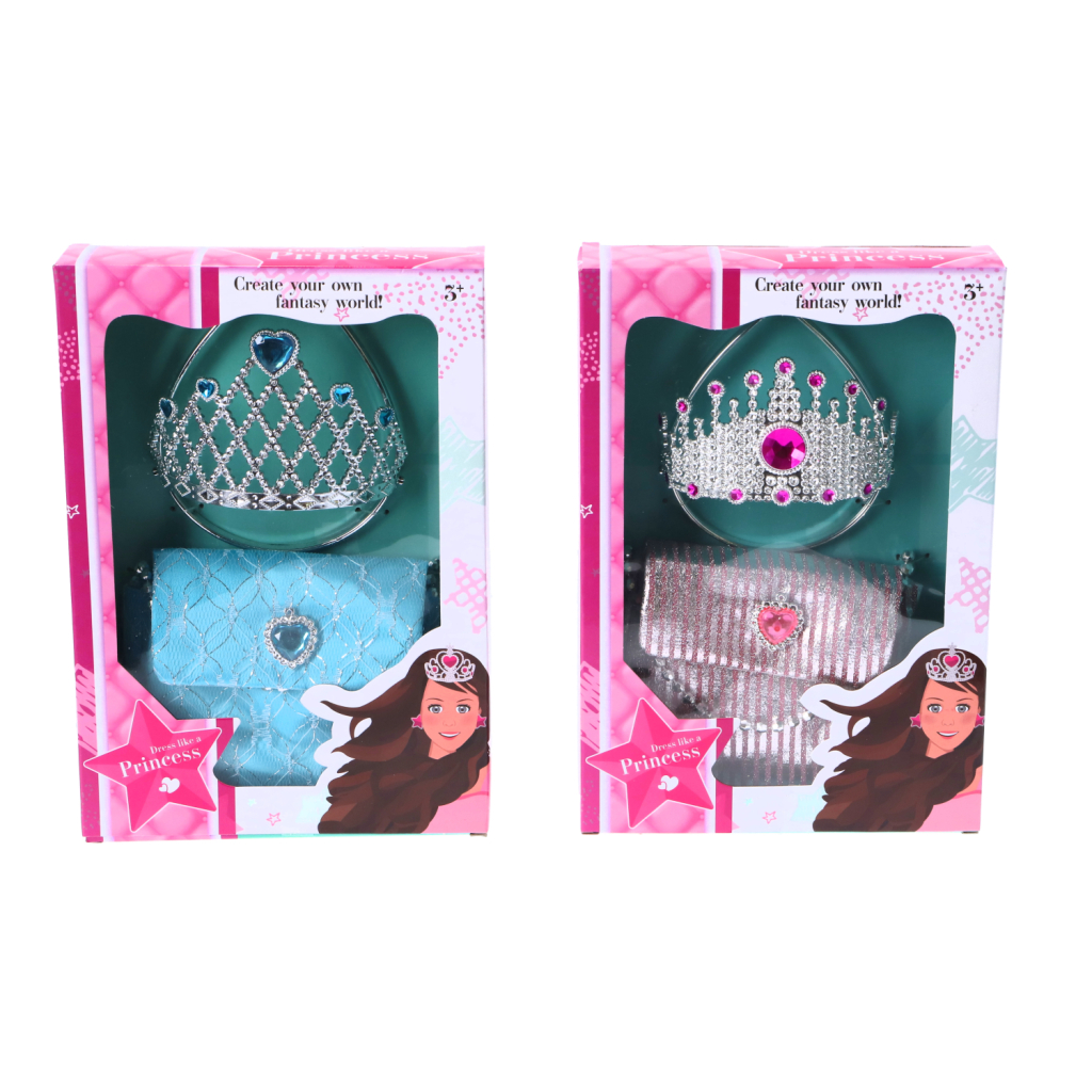 Princezná Tiara s taškou rôznych farieb