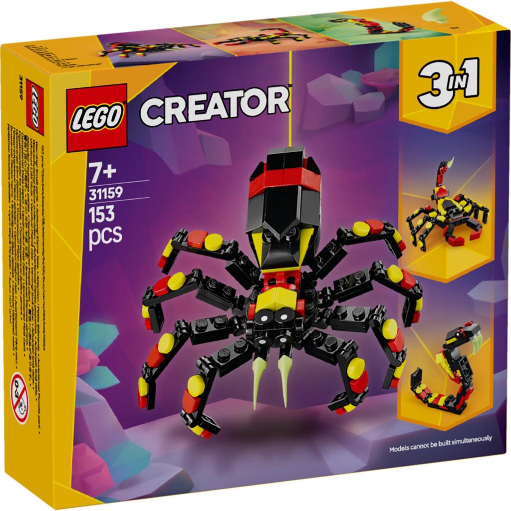 Lego Creator 31159 3 v 1 Divoké zvieratá Vzrušujúci pavúk