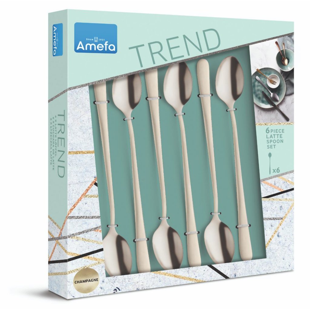 Amefa Austin Latte lyžičky 6 kusov šampanského
