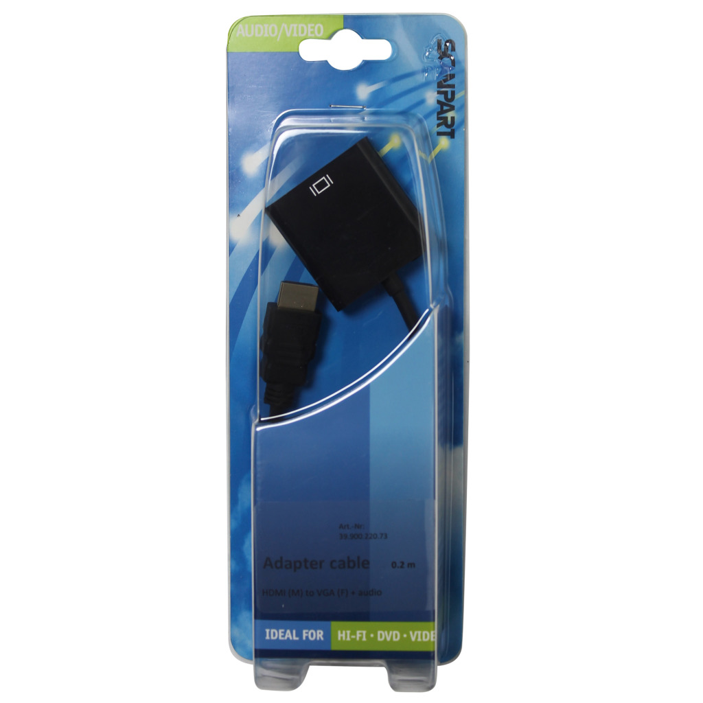 Scanpart HDMI -> VGA adaptér a audio 0,2 m