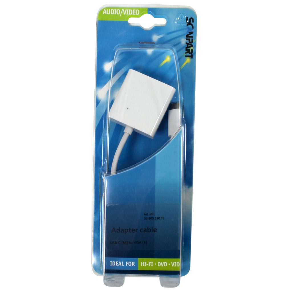 Adaptér Scanpart USB C (m) > VGA (samec)