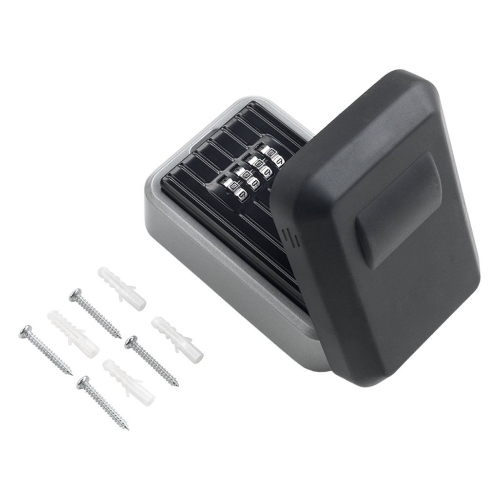 Kľúčenka Metaltex s kombinačným zámkom strieborná/čierna