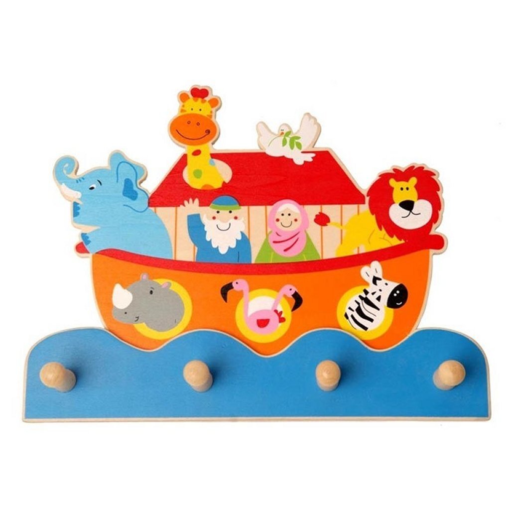 Drevený vešiak na kabáty Noemova archa