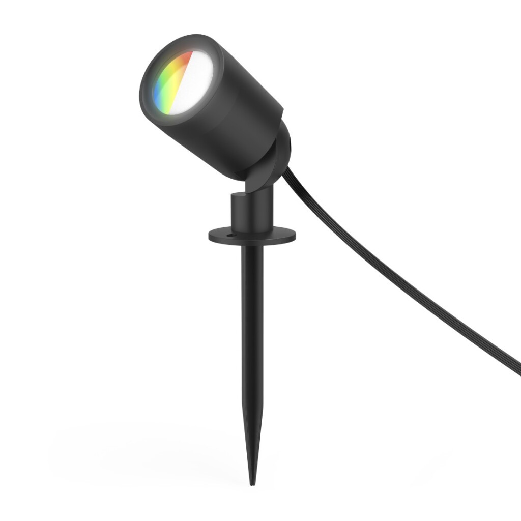 Záhradná lampa Hama, WiFi predlžovacia lampa pre záhradné bodové svetlo + zemný hrot, IP65, čierna