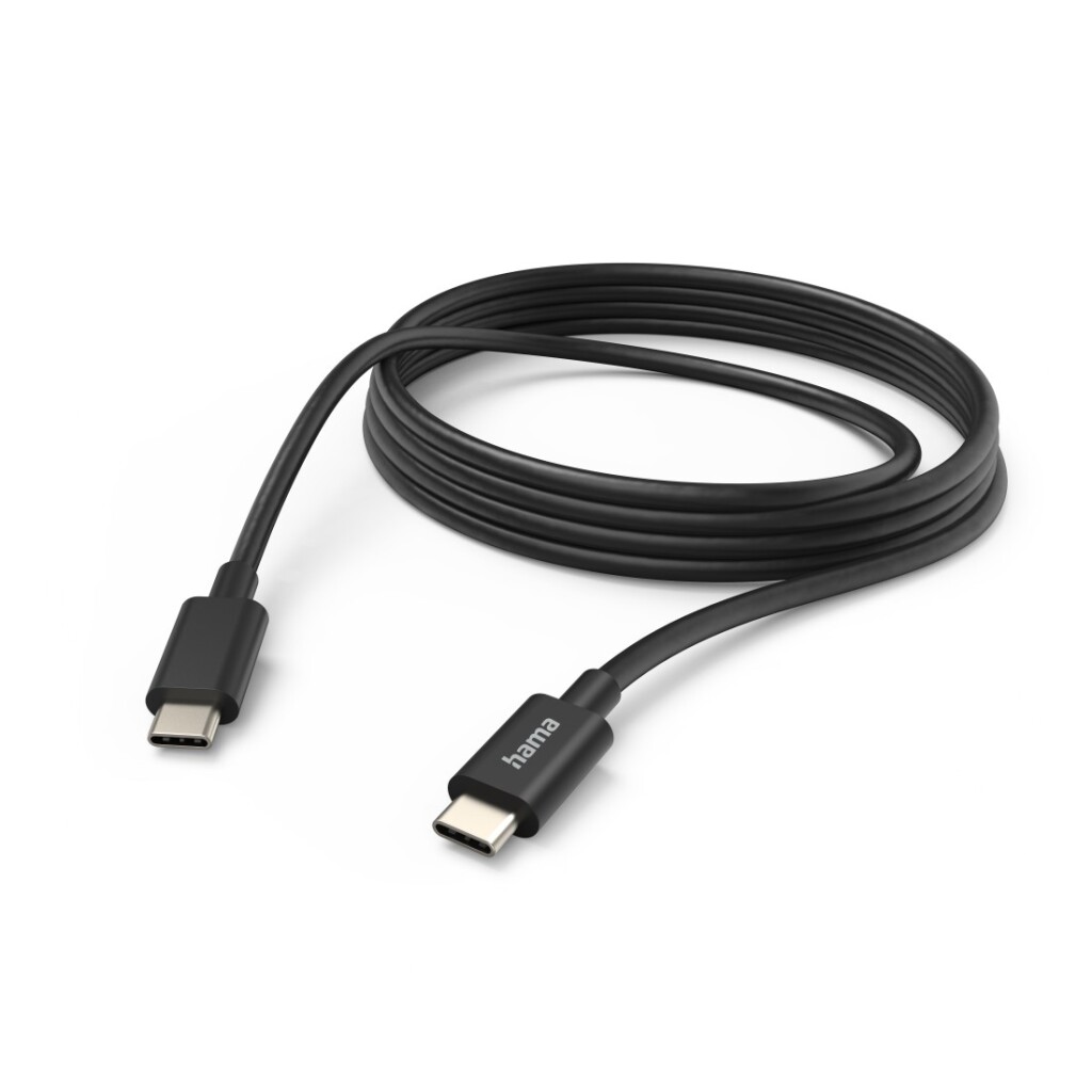 Nabíjací kábel Hama USB-C - USB-C 3 m čierny