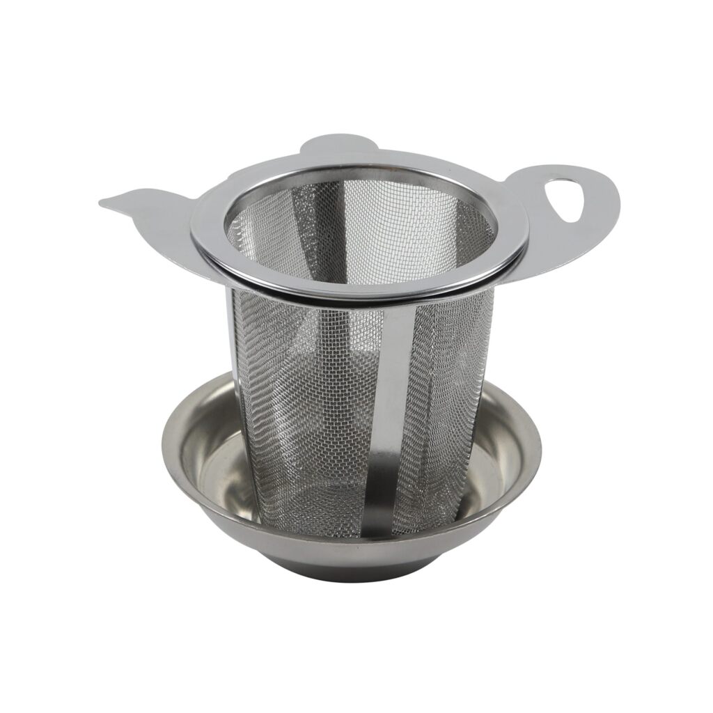 Nerezové sitko na čaj s držiakom
