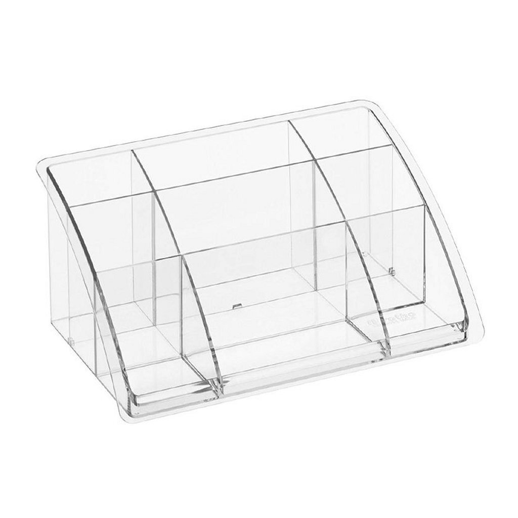Rotho Timeless Office Organizer, vysoký odkladač na perá, 19,8 x 12,8 x 9,3 cm, priehľadný