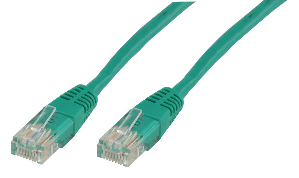 Valueline UTP-0008-1 gr Netienený sieťový kábel RJ45 Cat 5e 1,00 m zelený