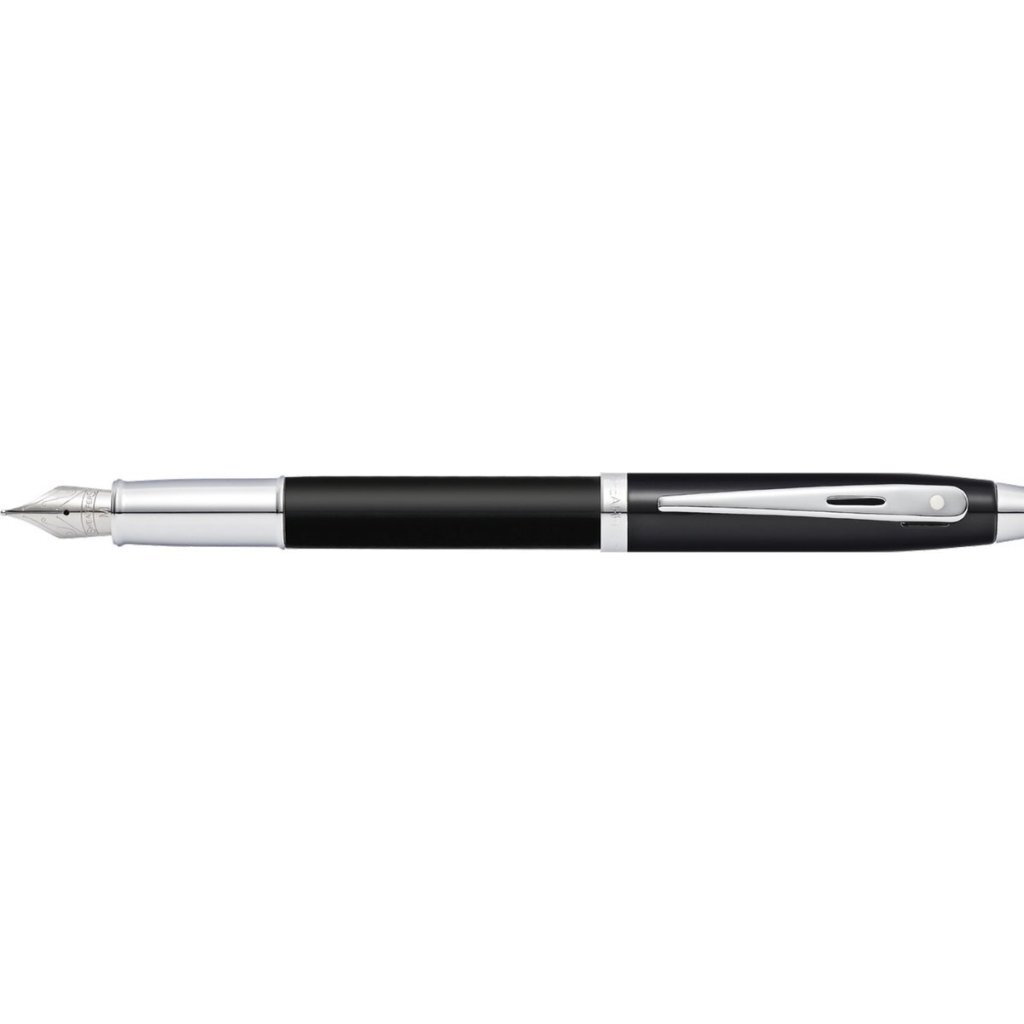 Plniace pero Sheaffer SF-E0931743, 100 F, matné čierne, poniklované