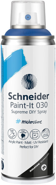 Schneider S-ML03050025 Supreme DIY sprejová farba 030 modrá 200ml