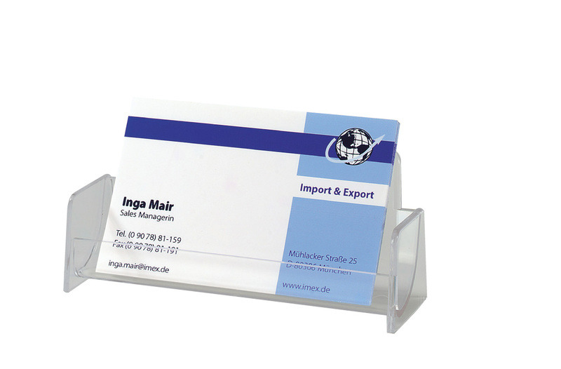 Držiak na vizitky Sigel SI-VA120 94x56x19mm krištáľovo číry