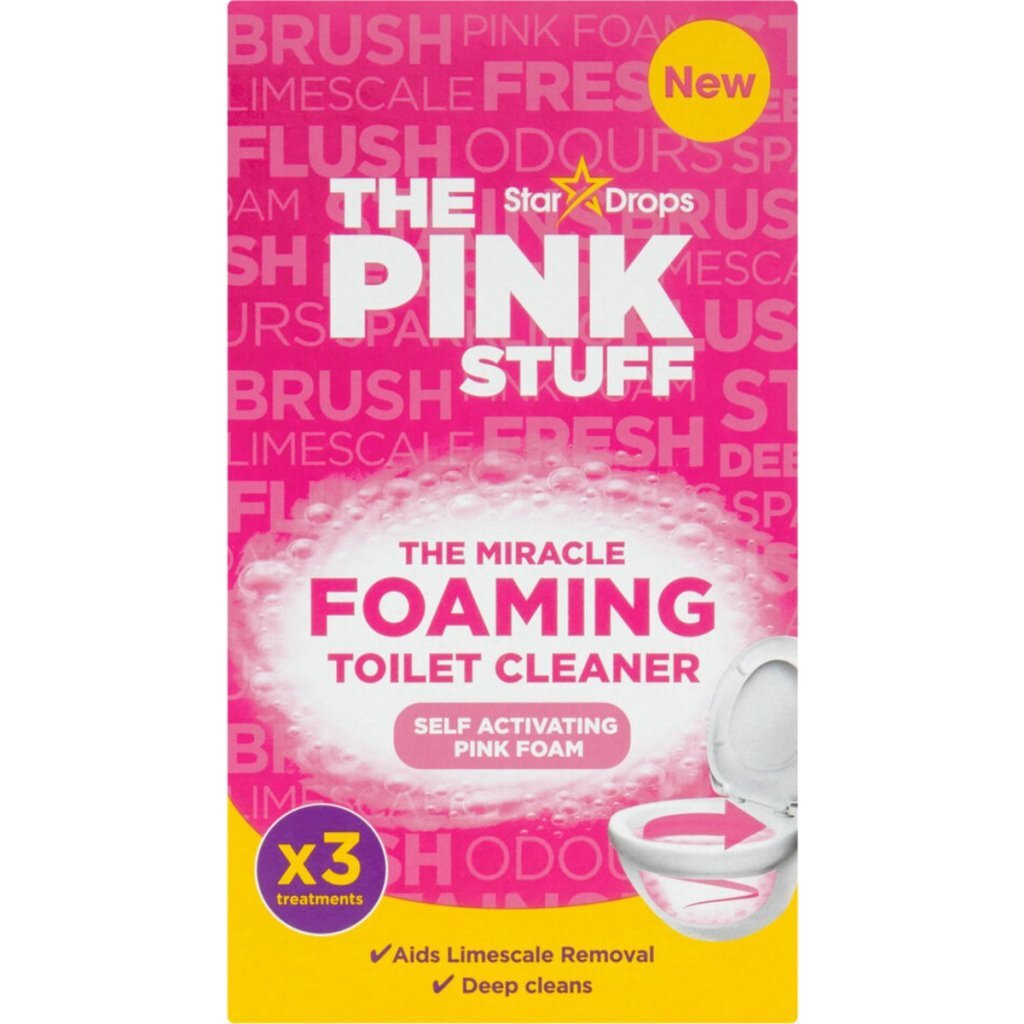 Penový čistič WC The Pink Stuff 3x100 g
