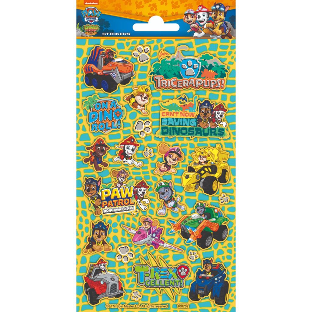 Nálepky Paw Patrol Dinosaurus Rescue