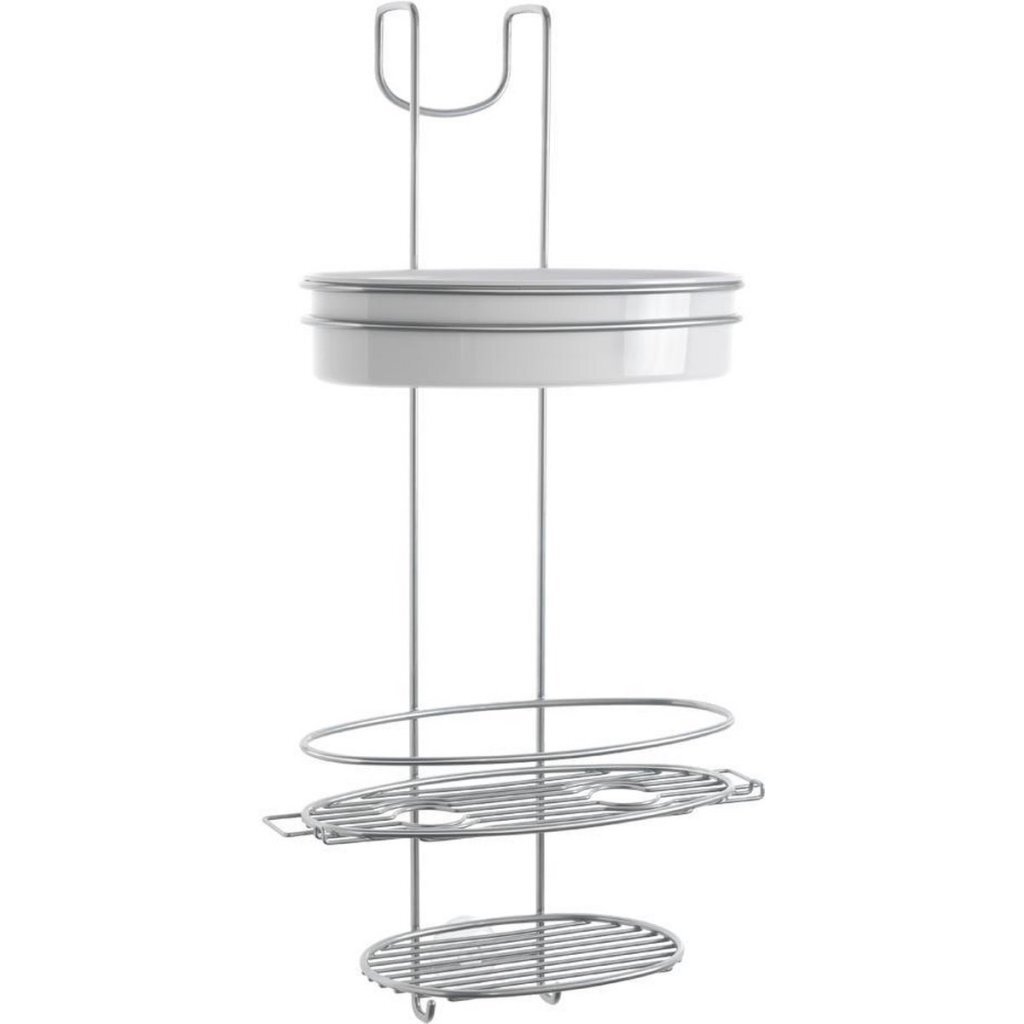 Sprchový stojan Metaltex Orbit Line 29x13x58 cm strieborný