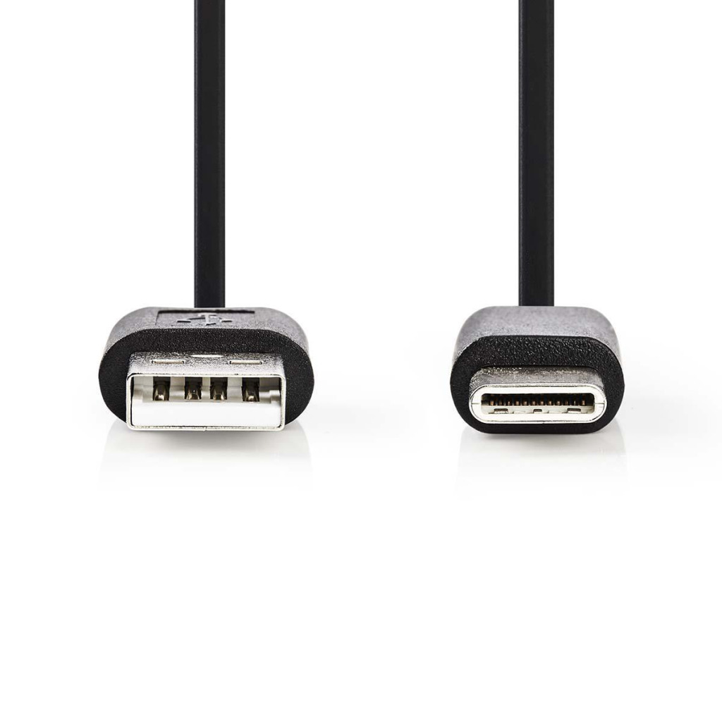 Nedis CCGP60600BK01 USB 2.0 kábel Type-C™ samec - A samec 0,1 m čierny