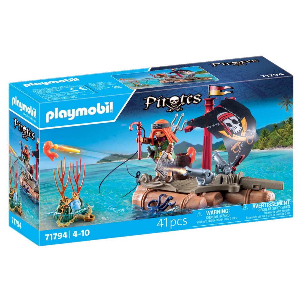 Playmobil 71794 Piráti Pirátsky raft s pokladom