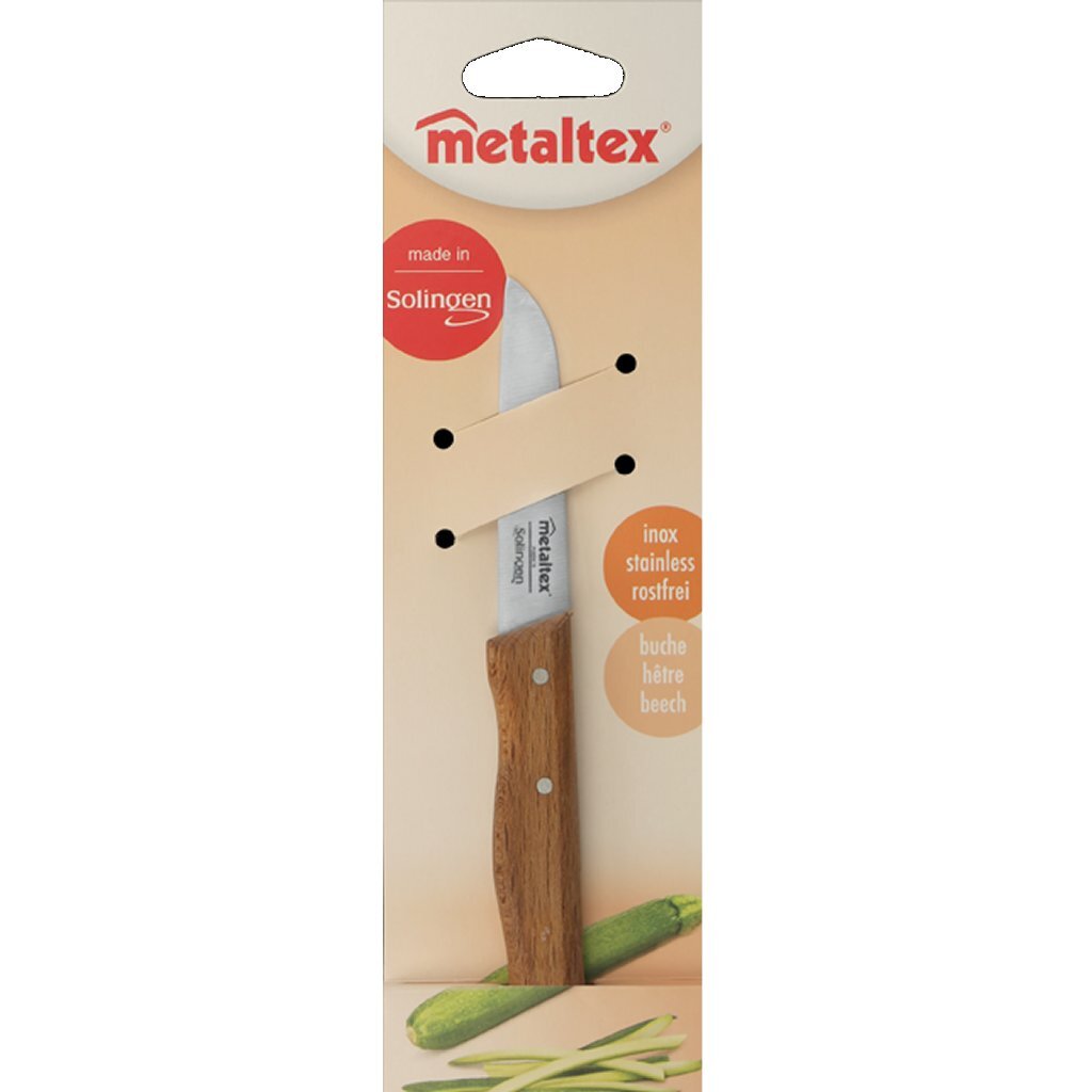Kuchynský nôž Tomado-Metaltex s bukovou rukoväťou z nehrdzavejúcej ocele