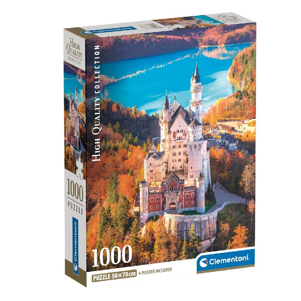 Clementoni Puzzle Neuschwanstein 1000 dielikov - Vysokokvalitná kolekcia