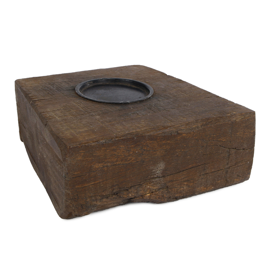 Svietnik Wim z recyklovaného dreva, rôzne farby