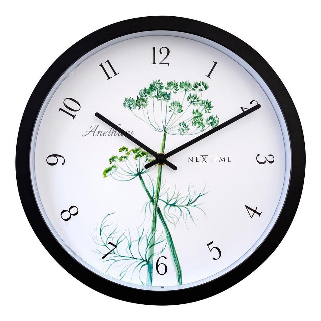 NeXtime NE-4315 Vonkajšie hodiny Anethium 30,5 cm Čierna/Biela