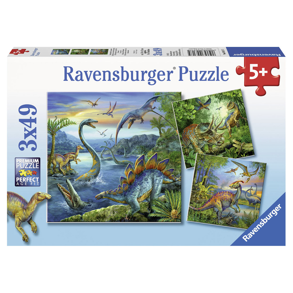 Ravensburger 3 puzzle s dinosaurami 3x49 dielikov