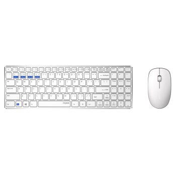 Rapoo 9300M Multimode Wireless Ultra Slim Desktop Combo Set QWERTY White