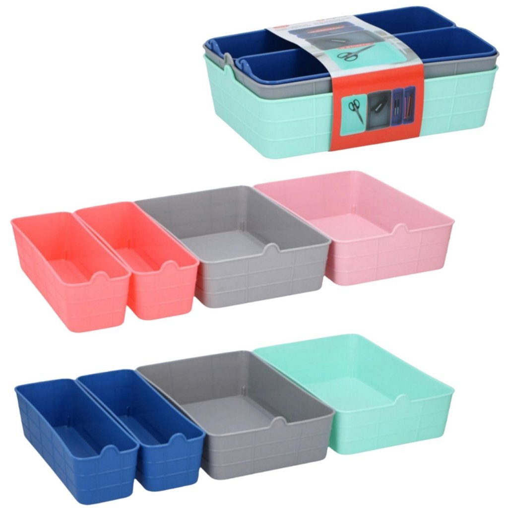 Úložná sada Alpina, 4-dielna, rôzne farby