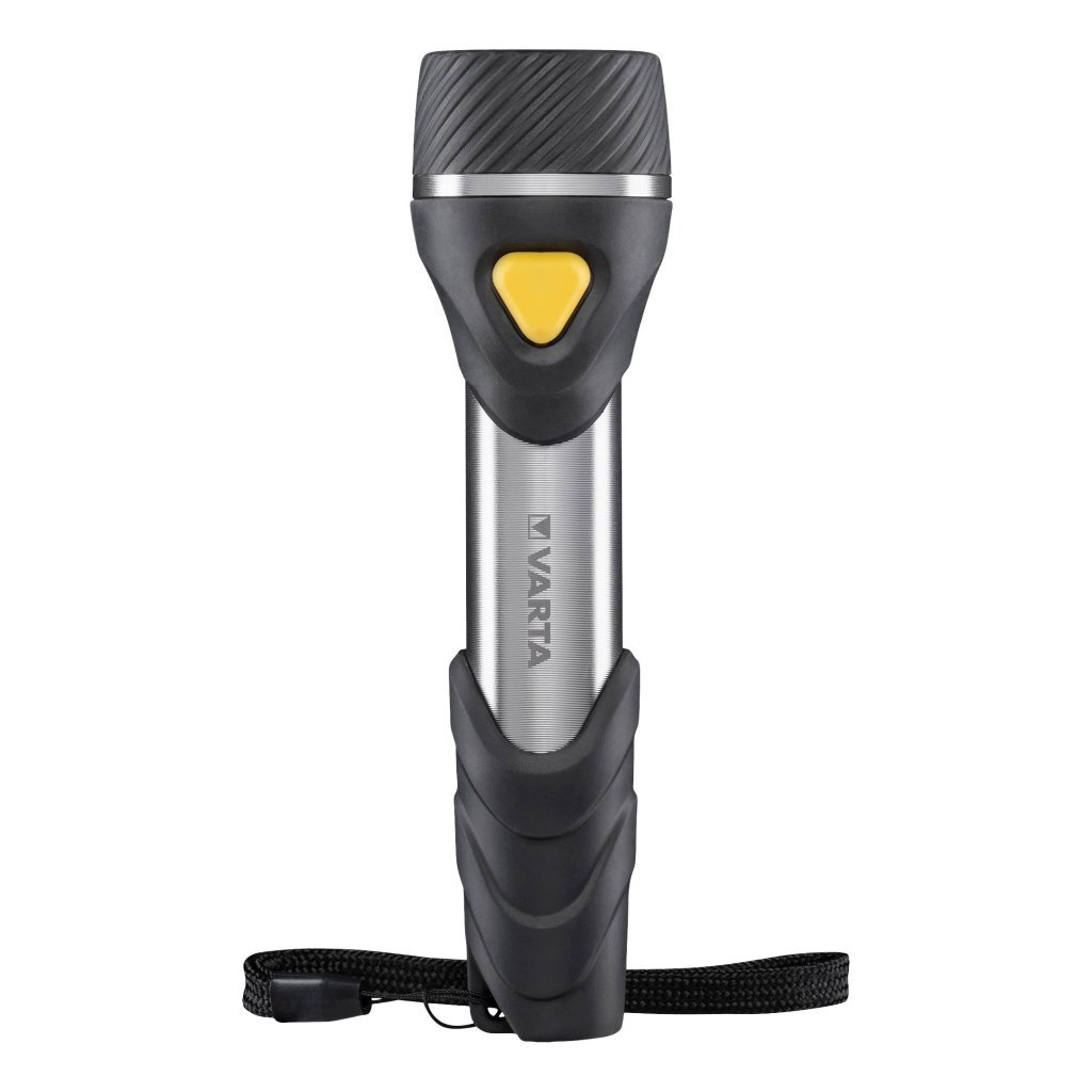 Varta 16632101421 Denné LED svietidlo + 2x AA batérie Čierna/Strieborná