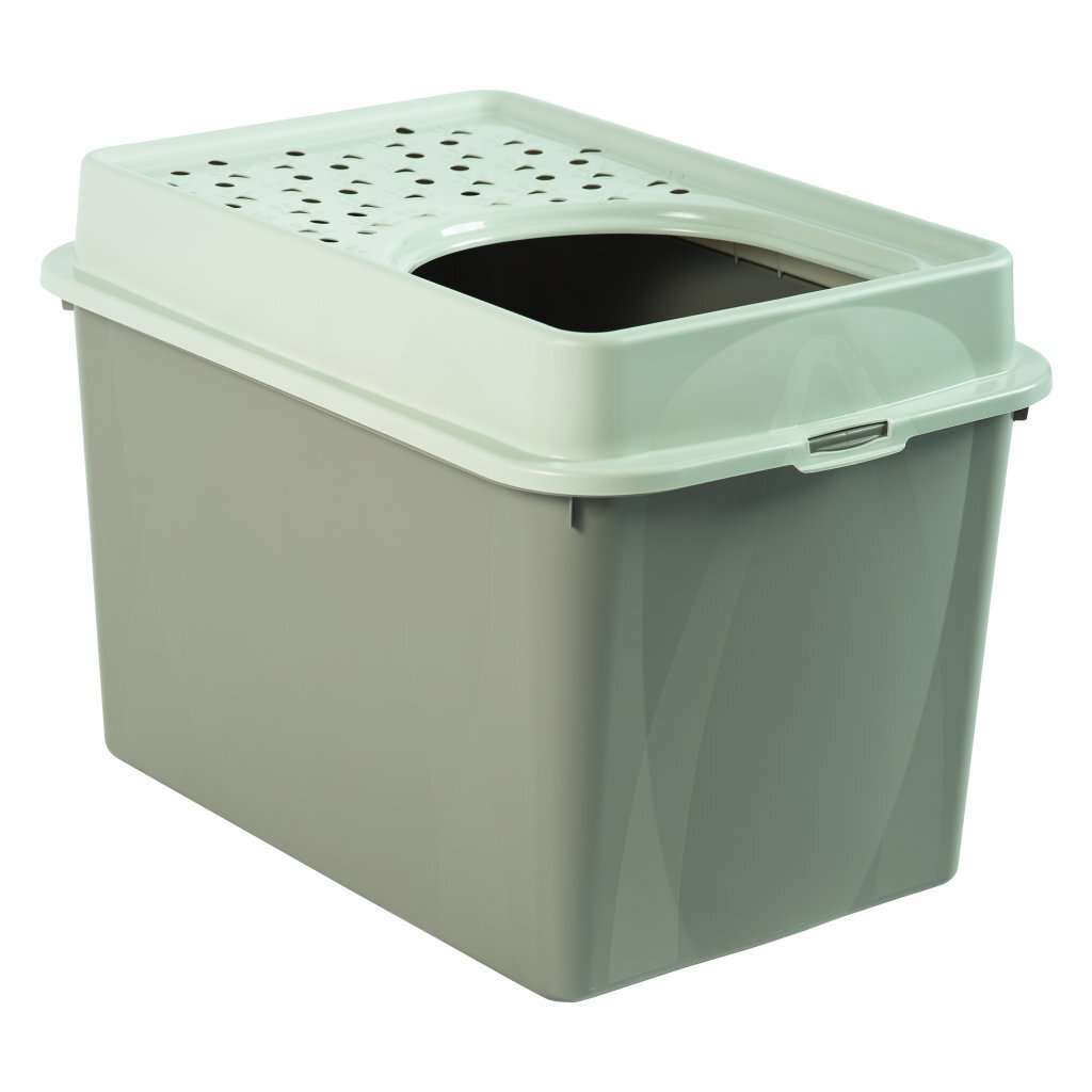 Rotho Eco Berty mačacia toaleta s horným vstupom, cappuccino/piesková